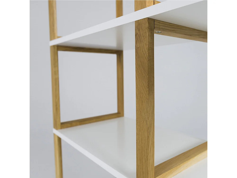 Art - Étagère en bois 8 niches : Couleur - Blanc