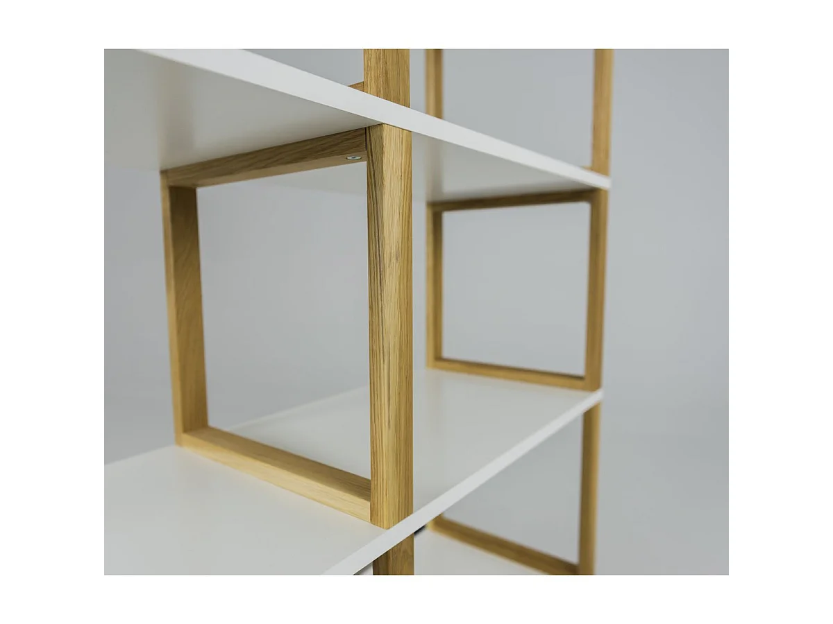 Art - Étagère en bois 8 niches : Couleur - Blanc