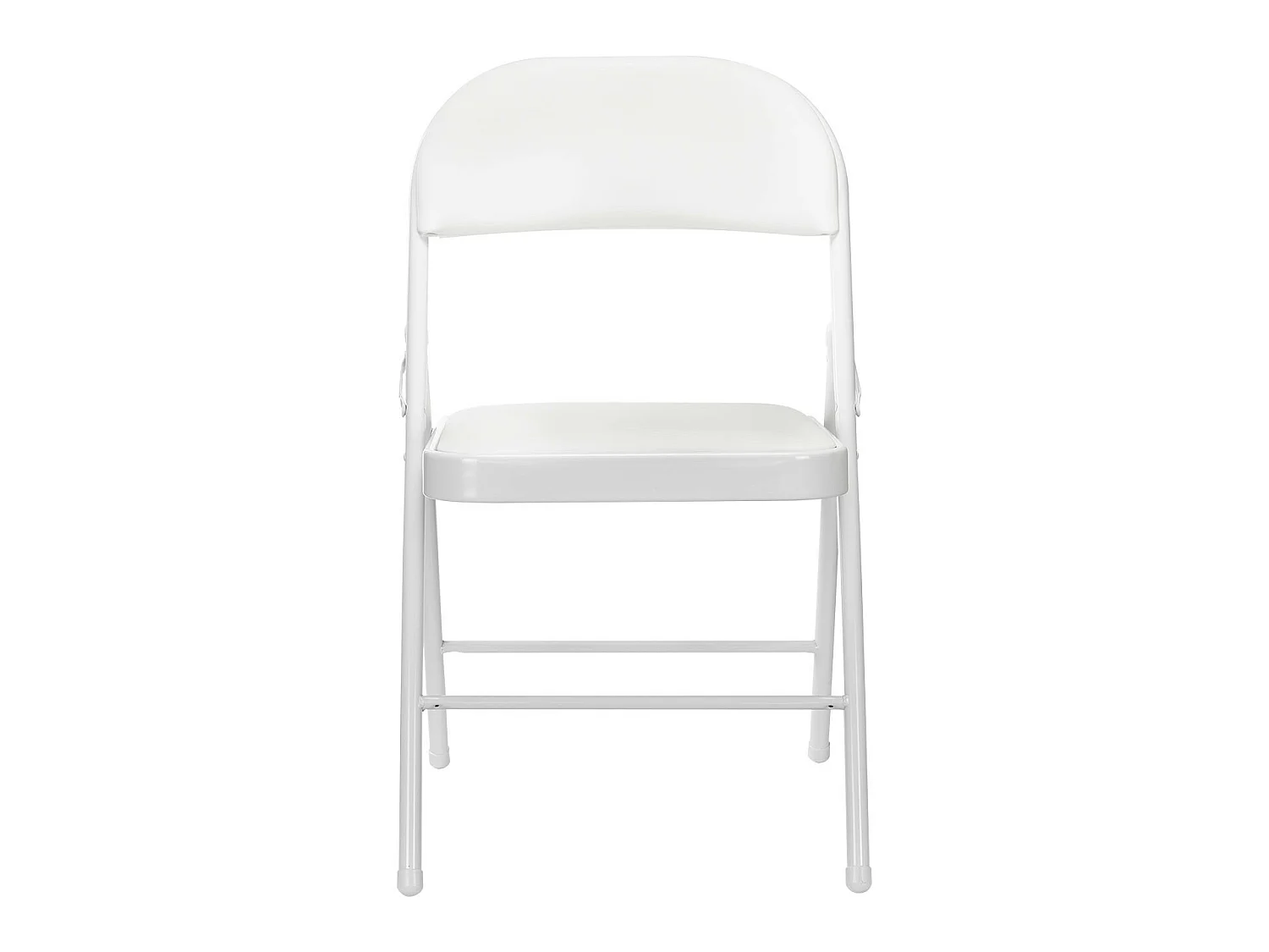 Lot de 5 chaises pliantes blanches rembourrées 7house