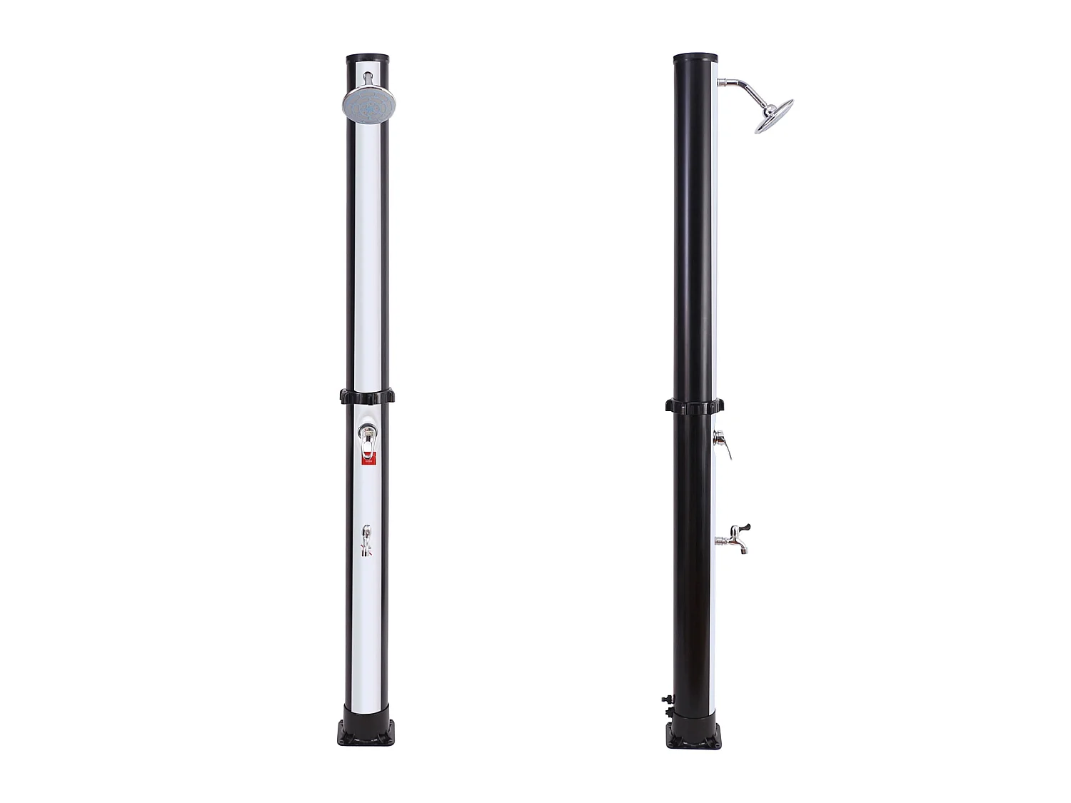 Ducha solar MOOREA negra y plata 18L - HAPPY GARDEN