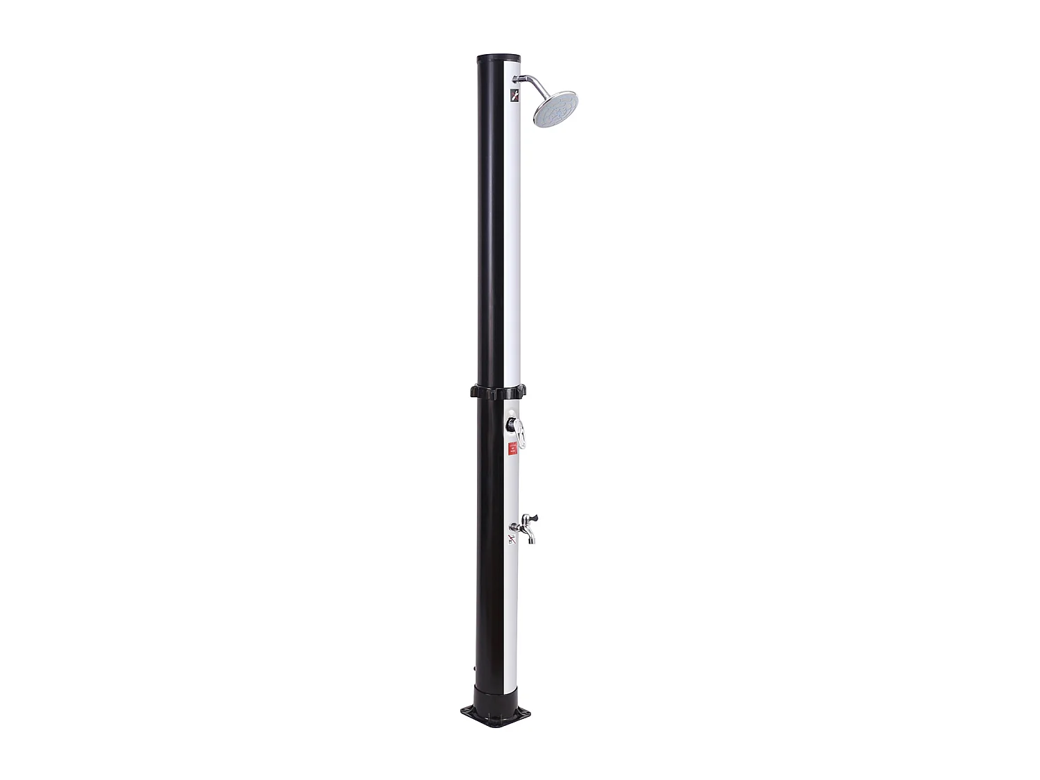 Douche solaire MOOREA noire et argent 18L