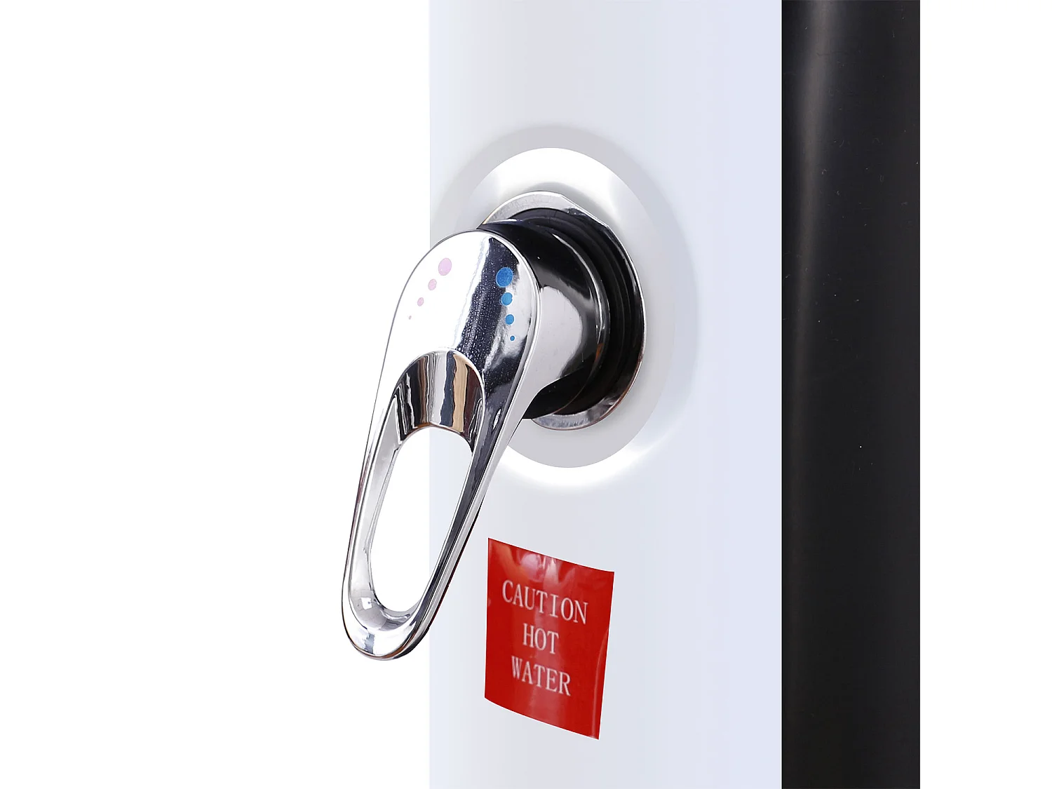 Schwarze und silberne MOOREA Solar-Dusche 18L