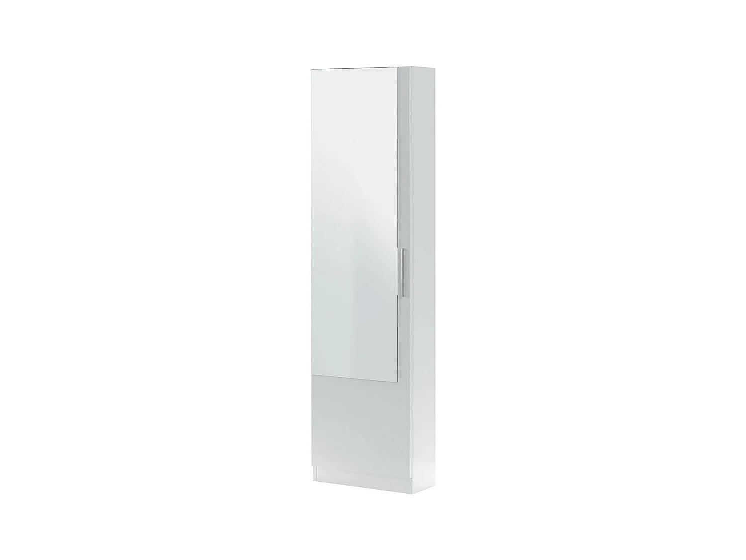 Meuble à chaussures 1 porte avec miroir - H180 cm