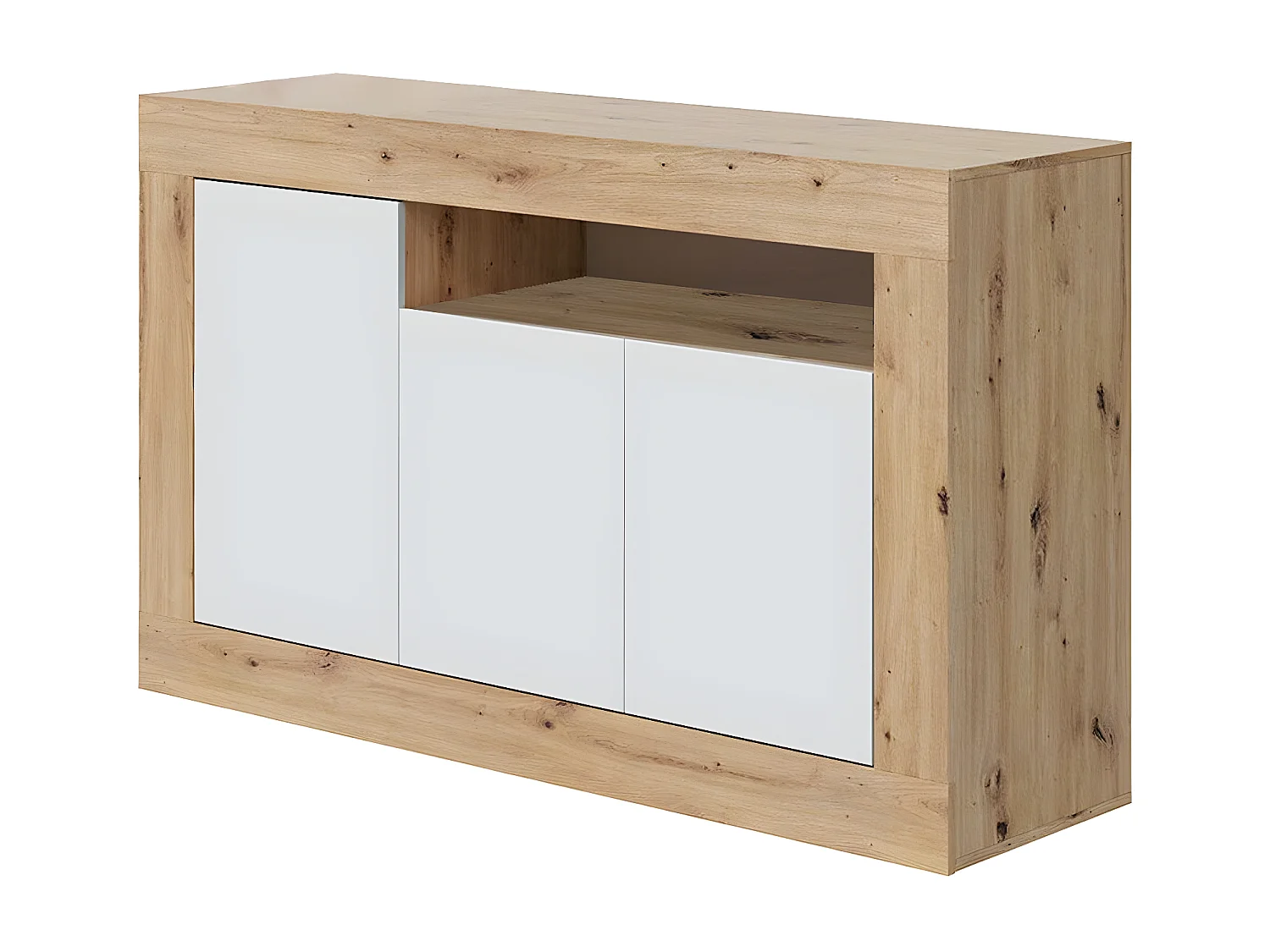 Buffet 3 portes et un compartiment de rangement L139 cm - Baltik