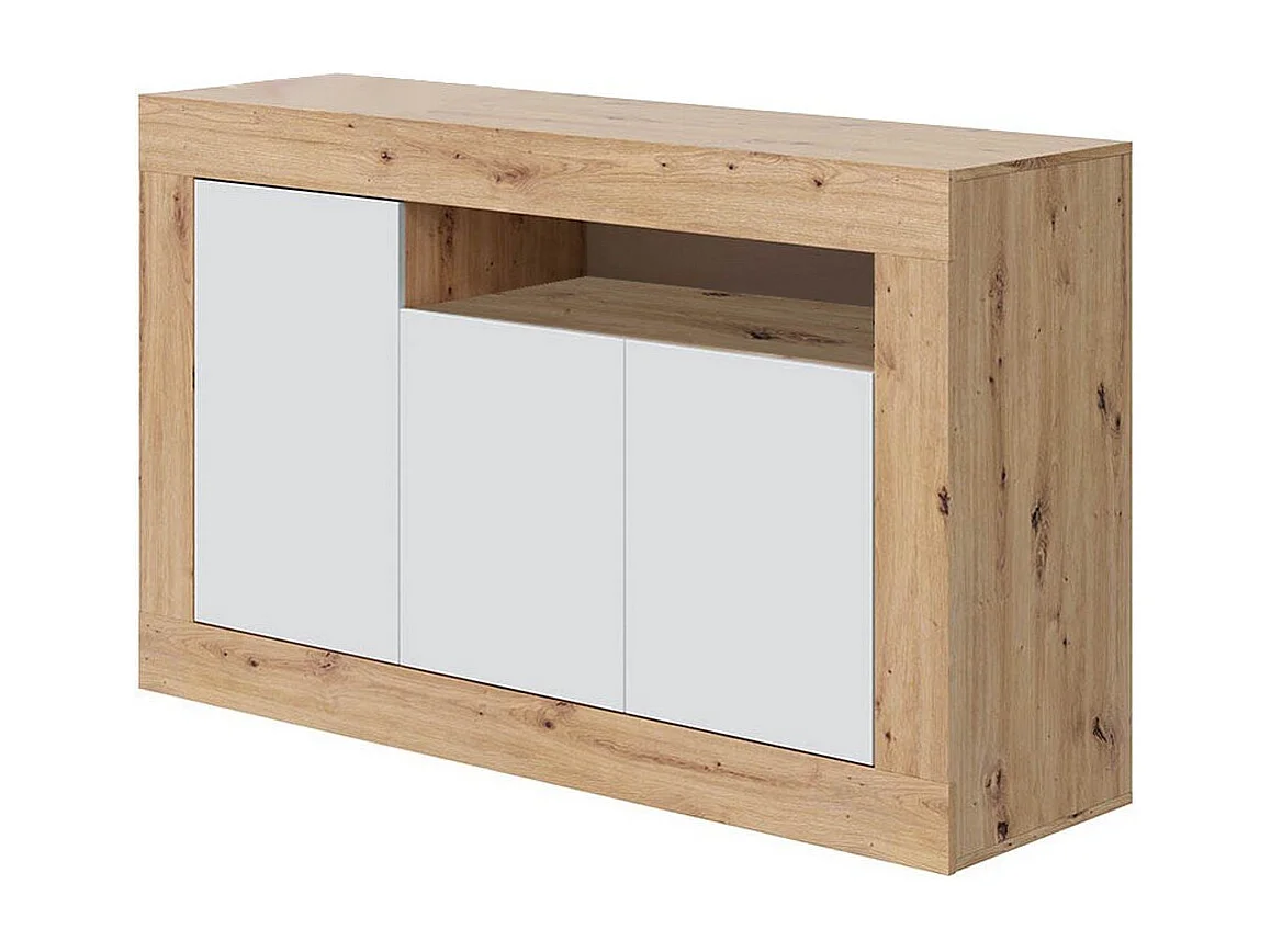 Buffet 3 portes et un compartiment de rangement L139 cm - Baltik