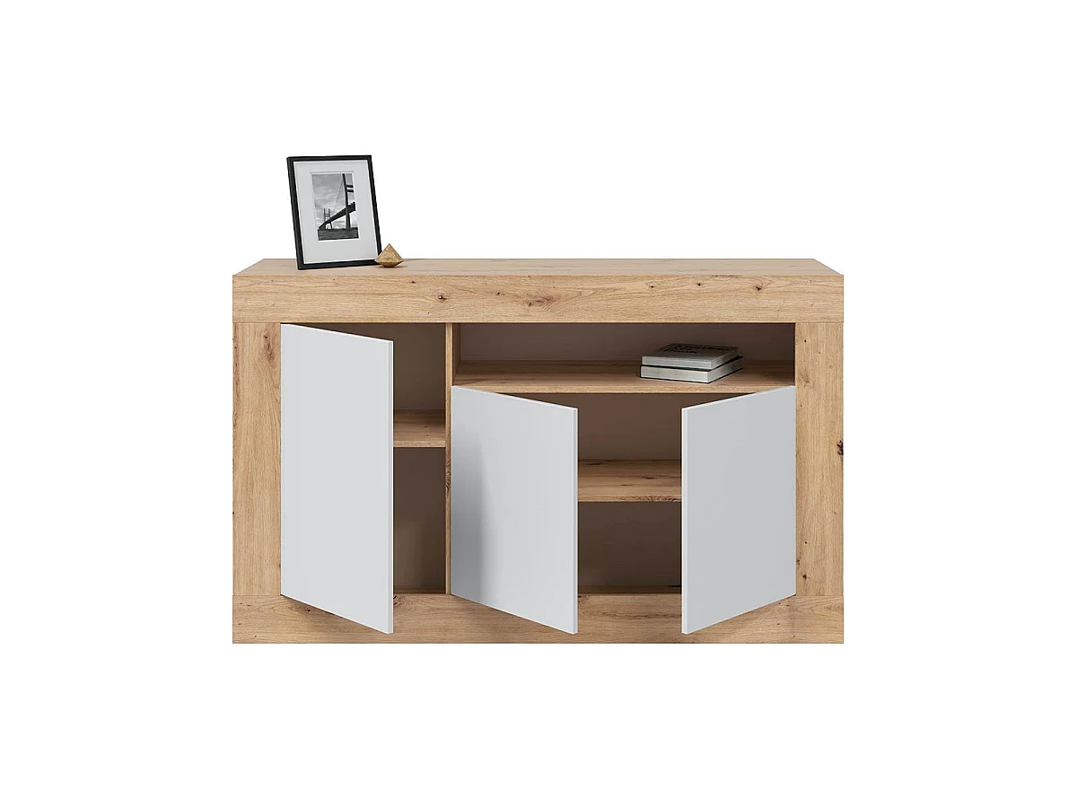 Buffet 3 portes et un compartiment de rangement L139 cm - Baltik