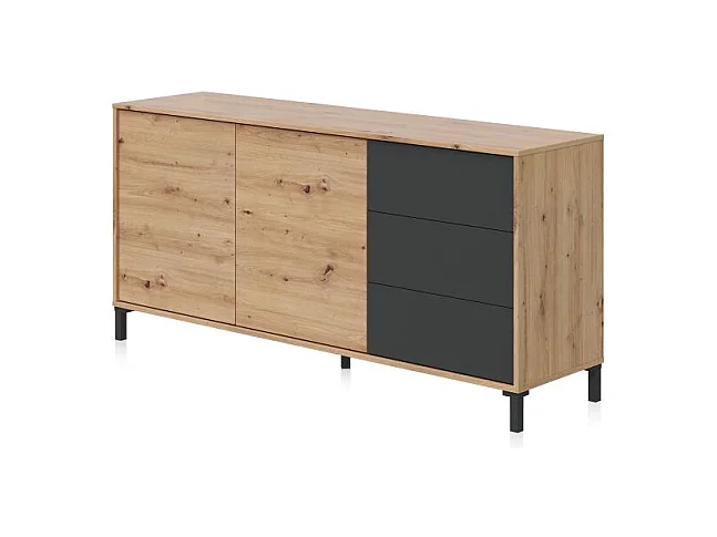 Sideboard mit 2 Türen und 3 Schubladen Brooklyn - L154cm