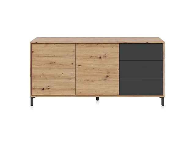 Sideboard mit 2 Türen und 3 Schubladen Brooklyn - L154cm