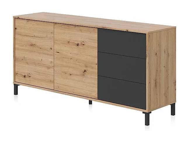 Buffet 2 portes et 3 tiroirs Brooklyn - L154cm