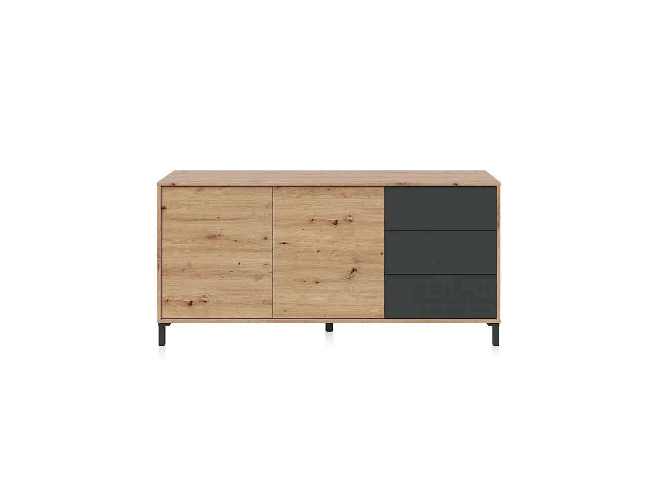 Buffet 2 portes et 3 tiroirs Brooklyn - L154cm