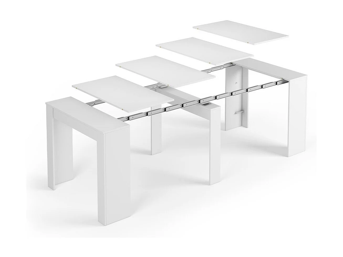 Mesa de consola extensível Kendra Blanco