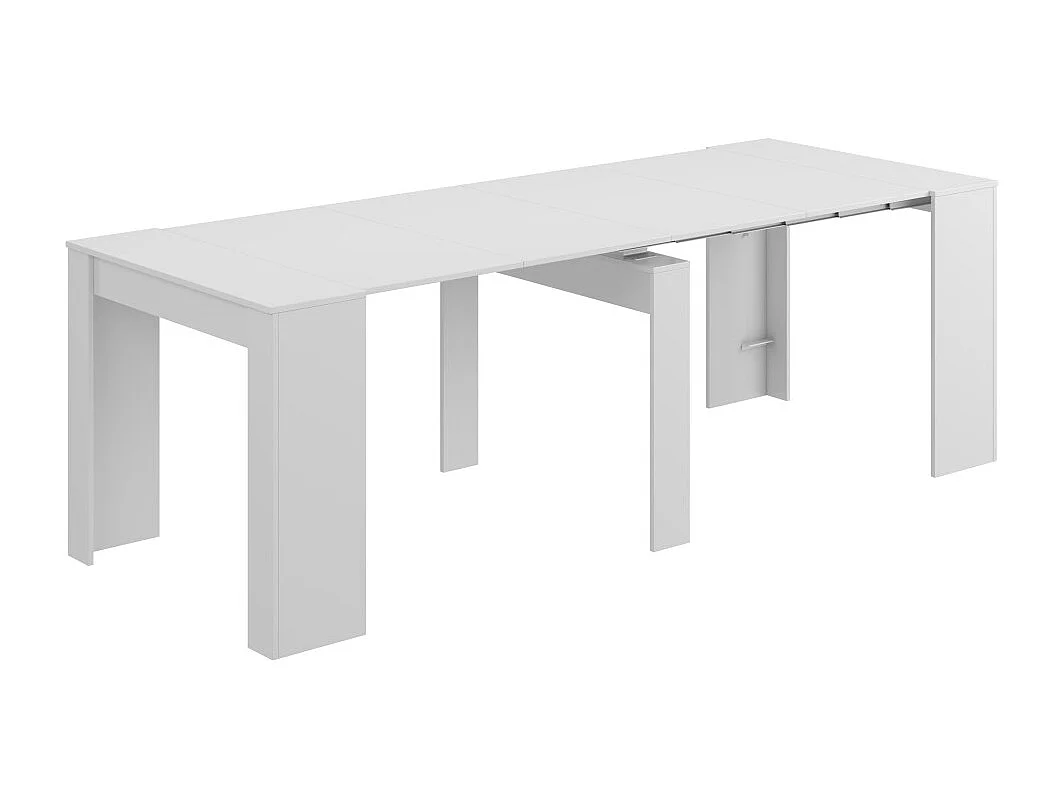 Mesa de consola extensível Kendra Blanco