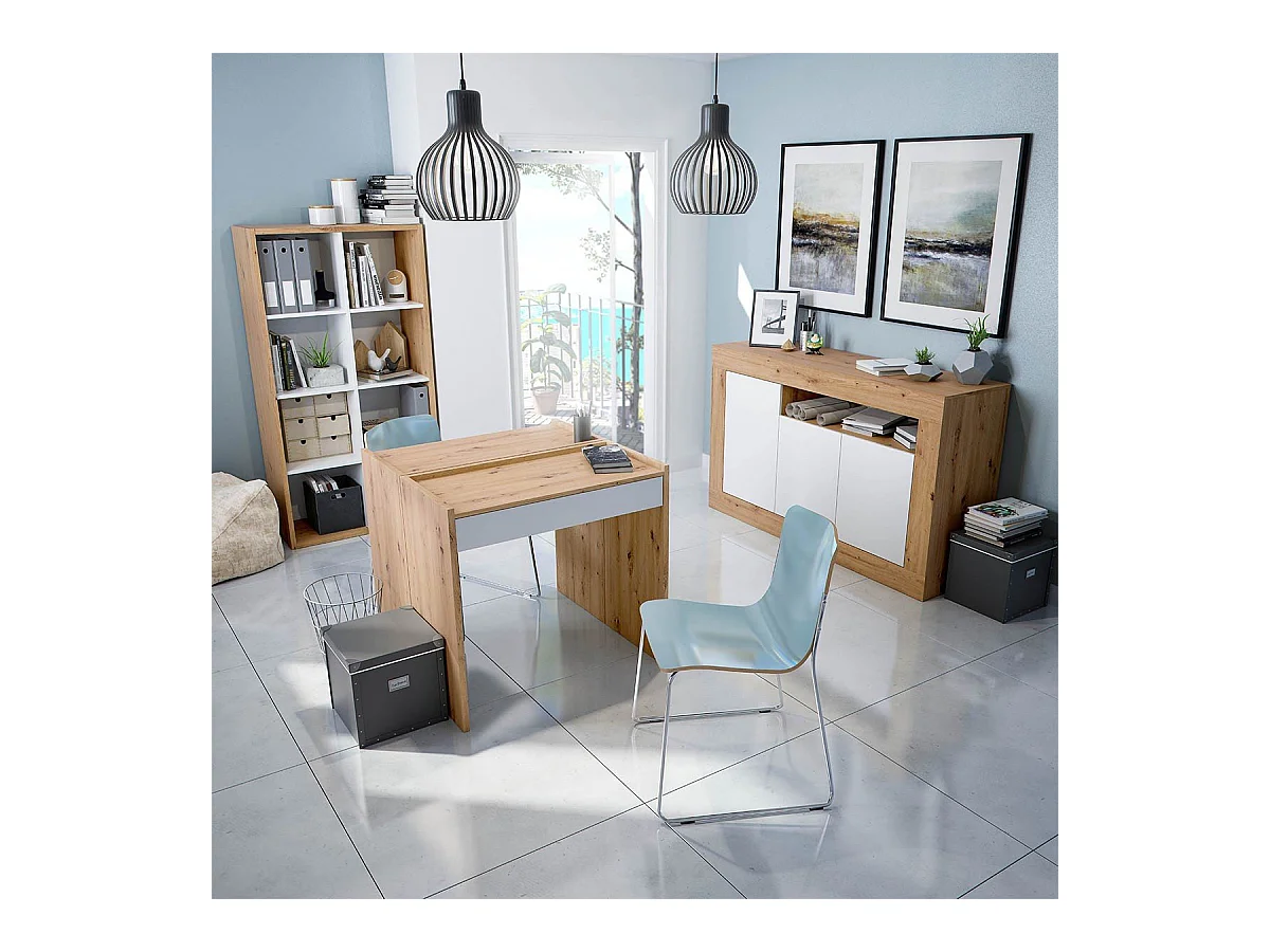 Estantería con 8 compartimentos - L72 cm