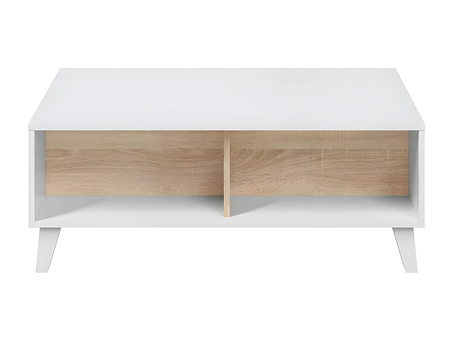 Tavolino con piano parzialmente sollevabile - L100 cm - Zaiken Plus