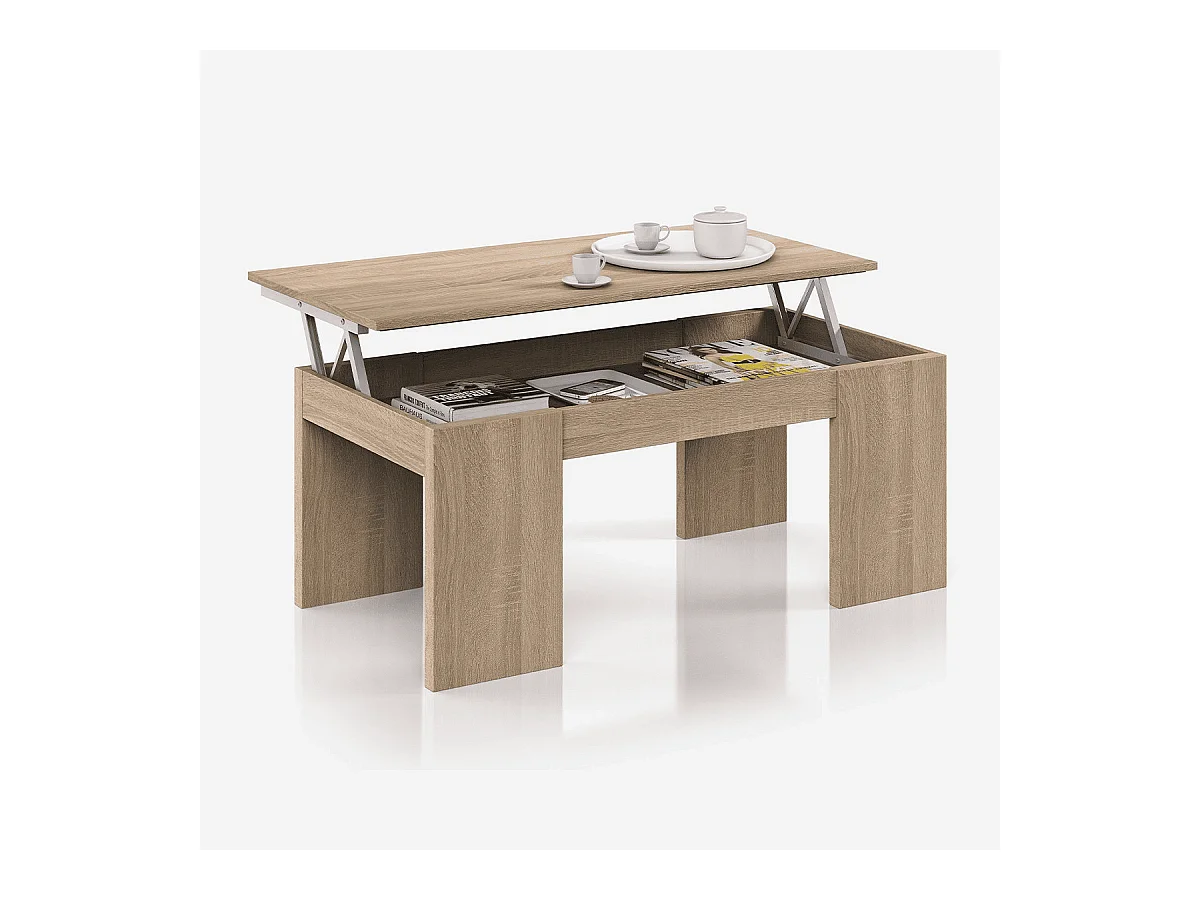 Table basse à plateau relevable L100 cm - Kendra