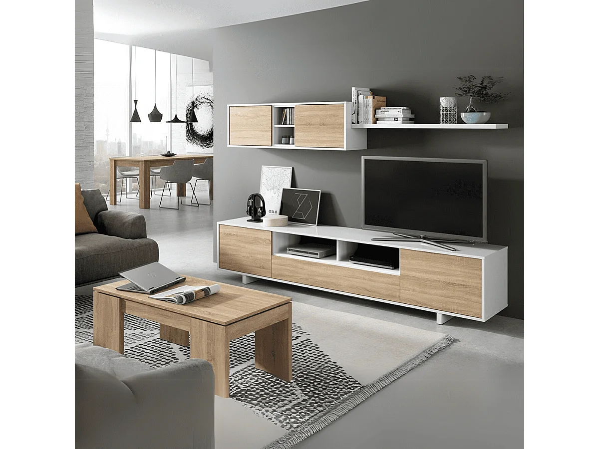 Table basse à plateau relevable L100 cm - Kendra