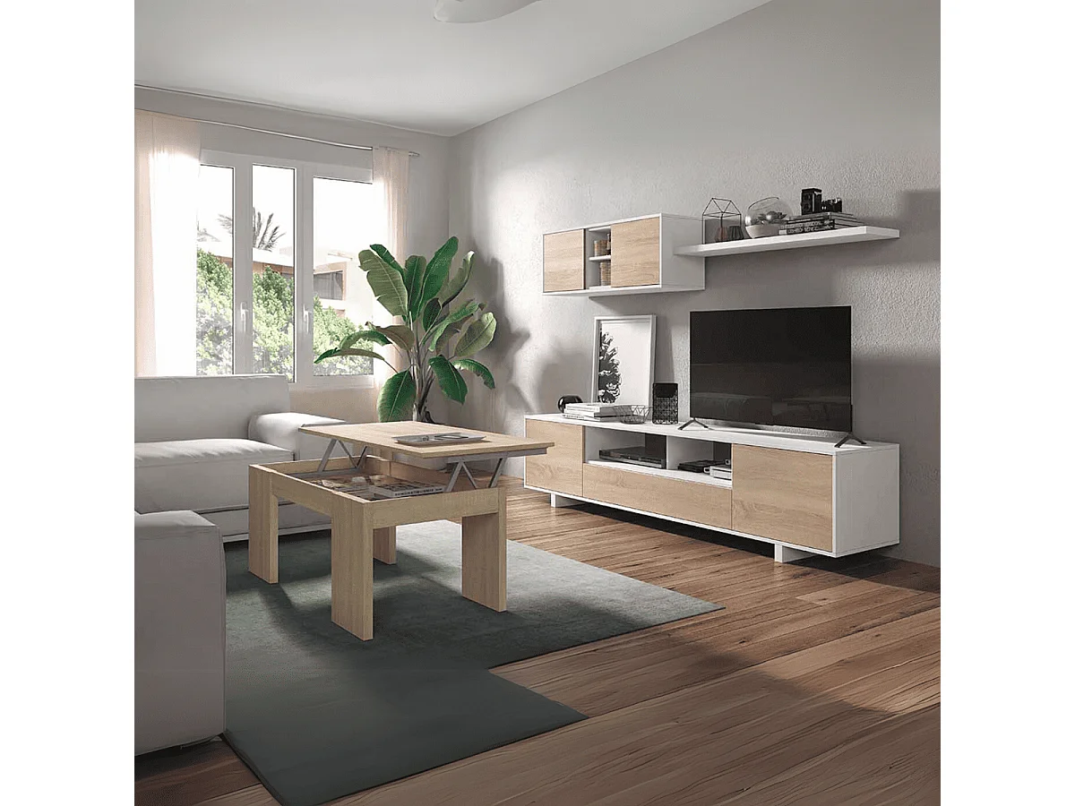 Table basse à plateau relevable L100 cm - Kendra