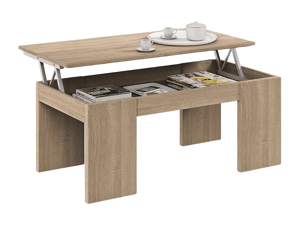 Table basse à plateau relevable L100 cm - Kendra