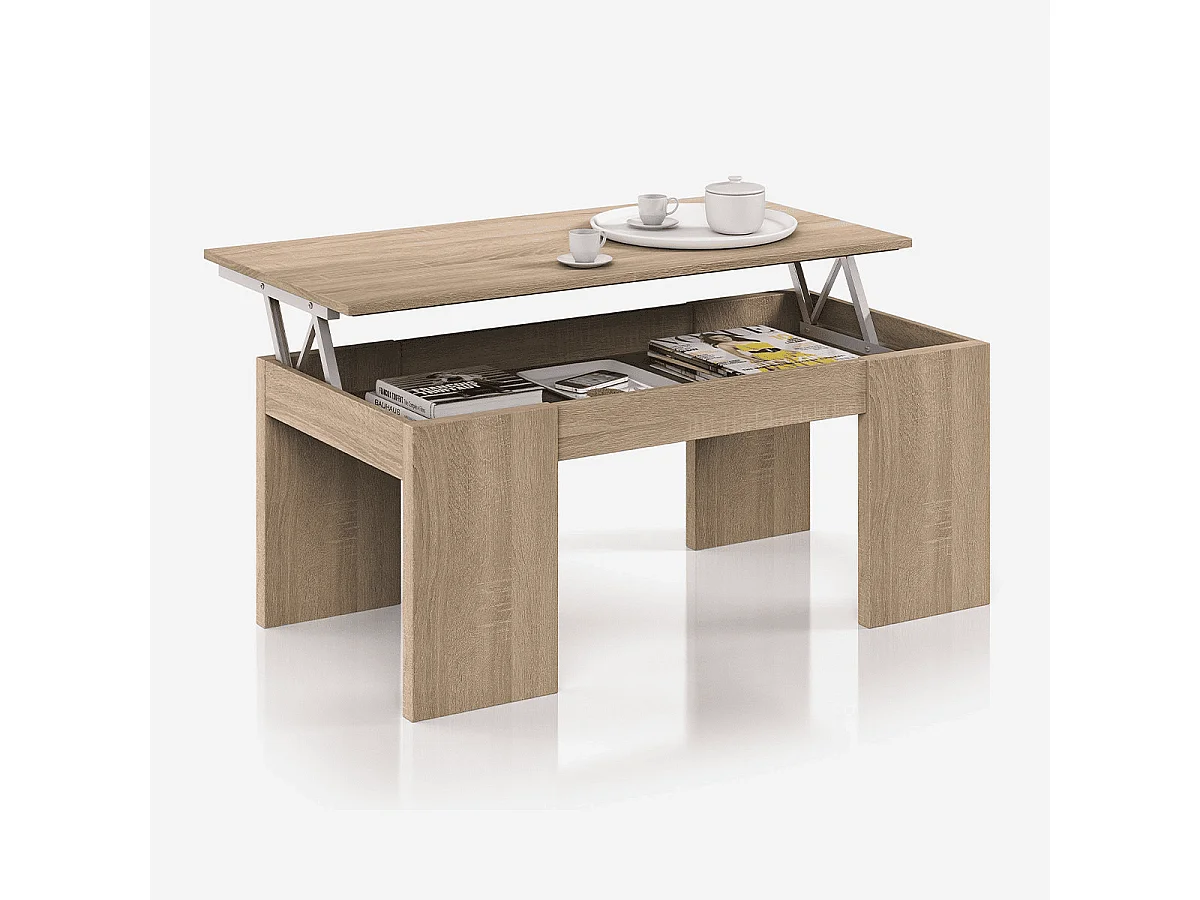 Table basse à plateau relevable L100 cm - Kendra