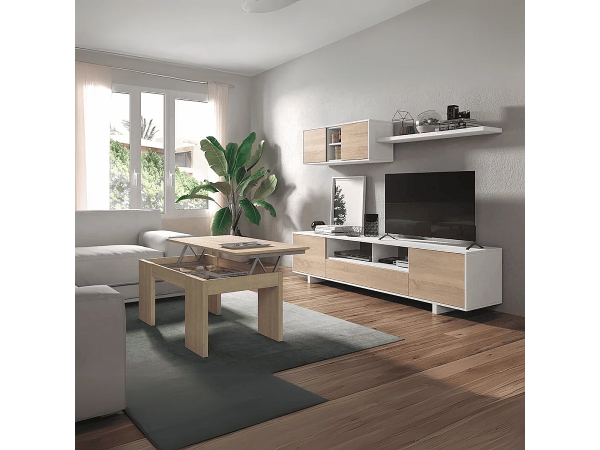 Table basse à plateau relevable L100 cm - Kendra