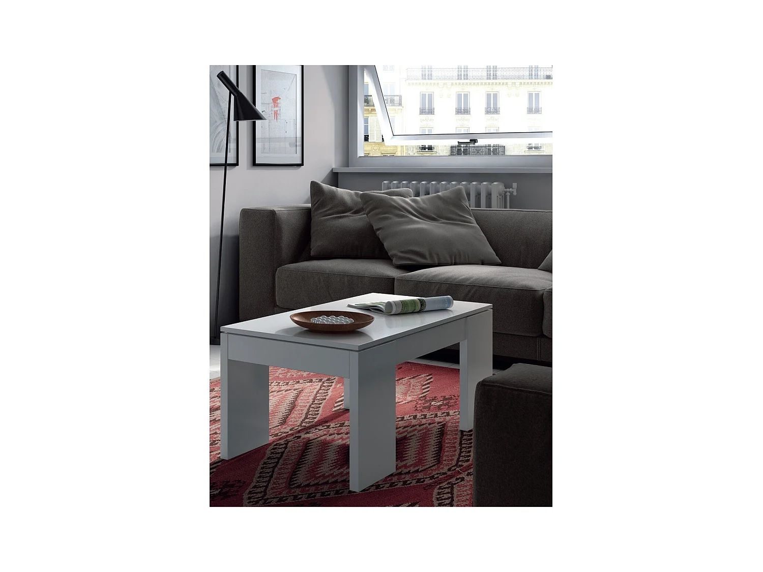 Couchtisch mit hochklappbarer Platte L100 cm - Kendra