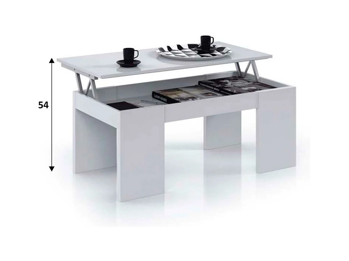 Couchtisch mit hochklappbarer Platte L100 cm - Kendra