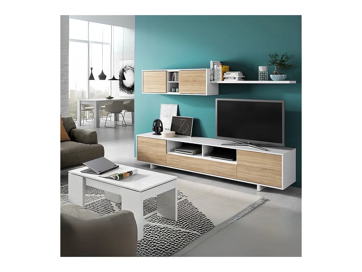 Mesa de centro con tablero elevable - L100 cm - Kendra