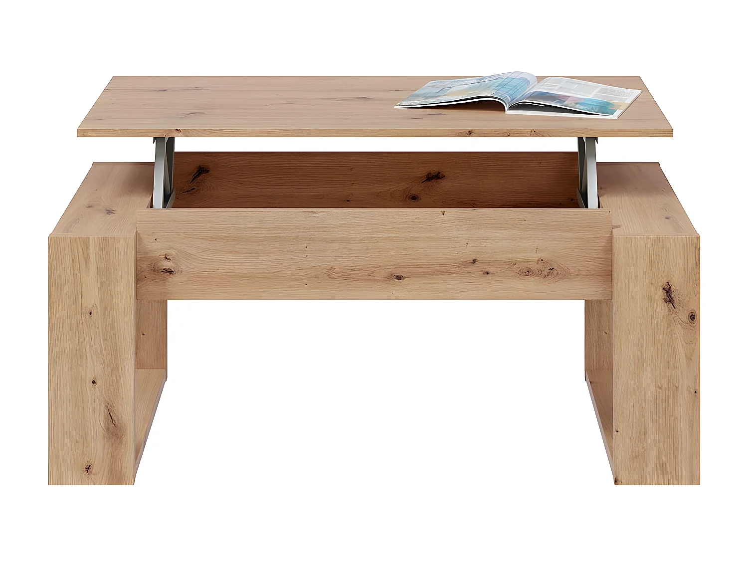 Salontafel met opklapbaar blad - L102 cm - Ciara