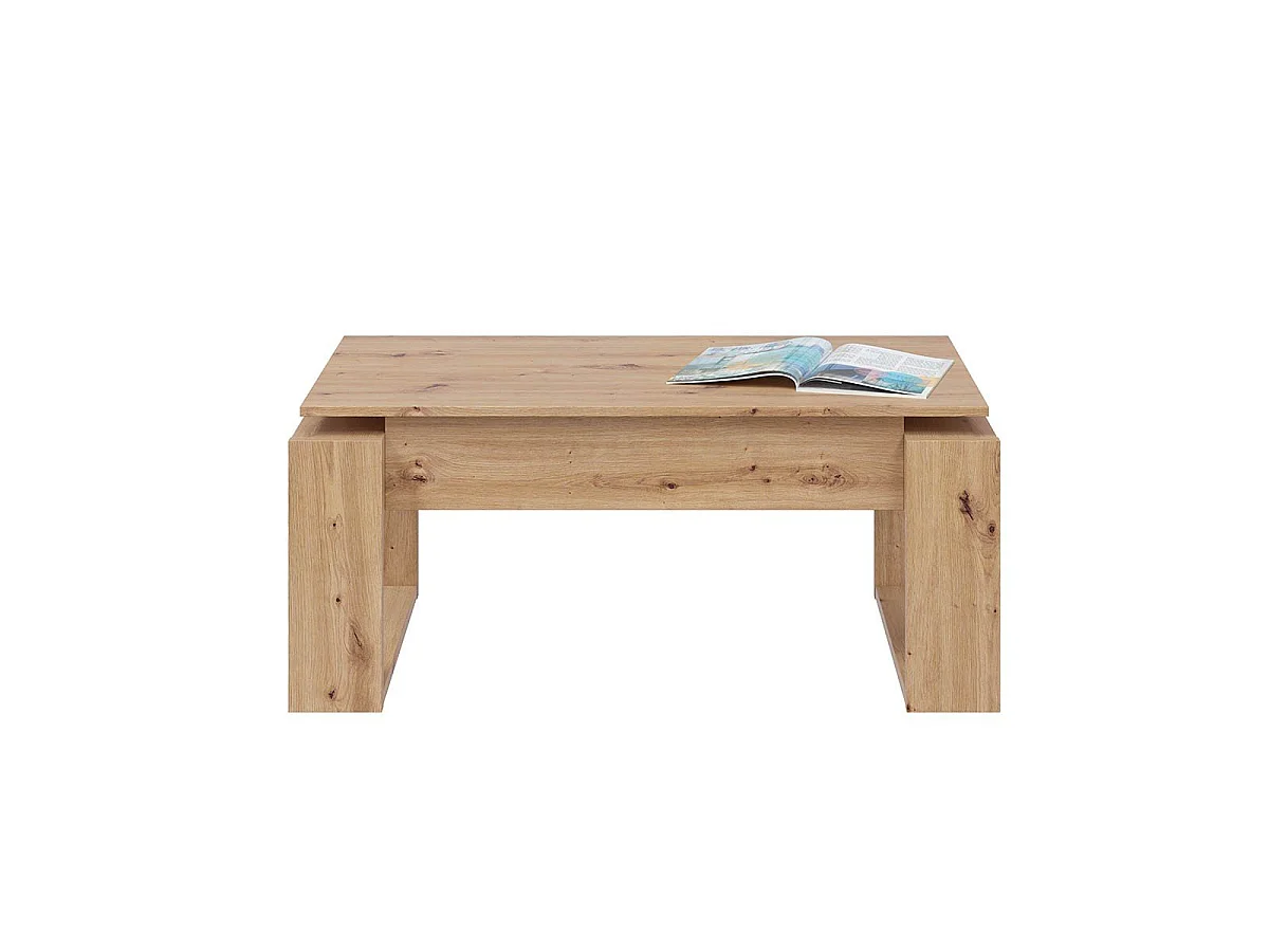 Ciara designer coffee table with lift-top, 102 cm long
