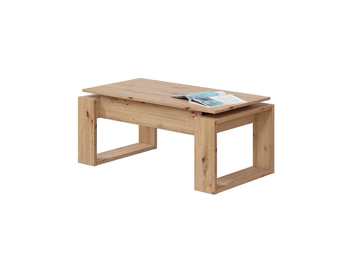 Ciara designer coffee table with lift-top, 102 cm long