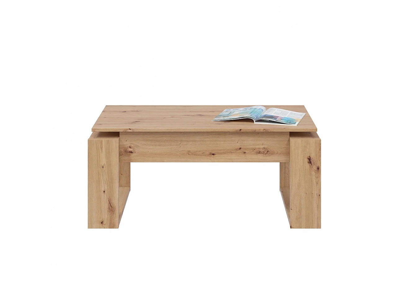 Ciara designer coffee table with lift-top, 102 cm long