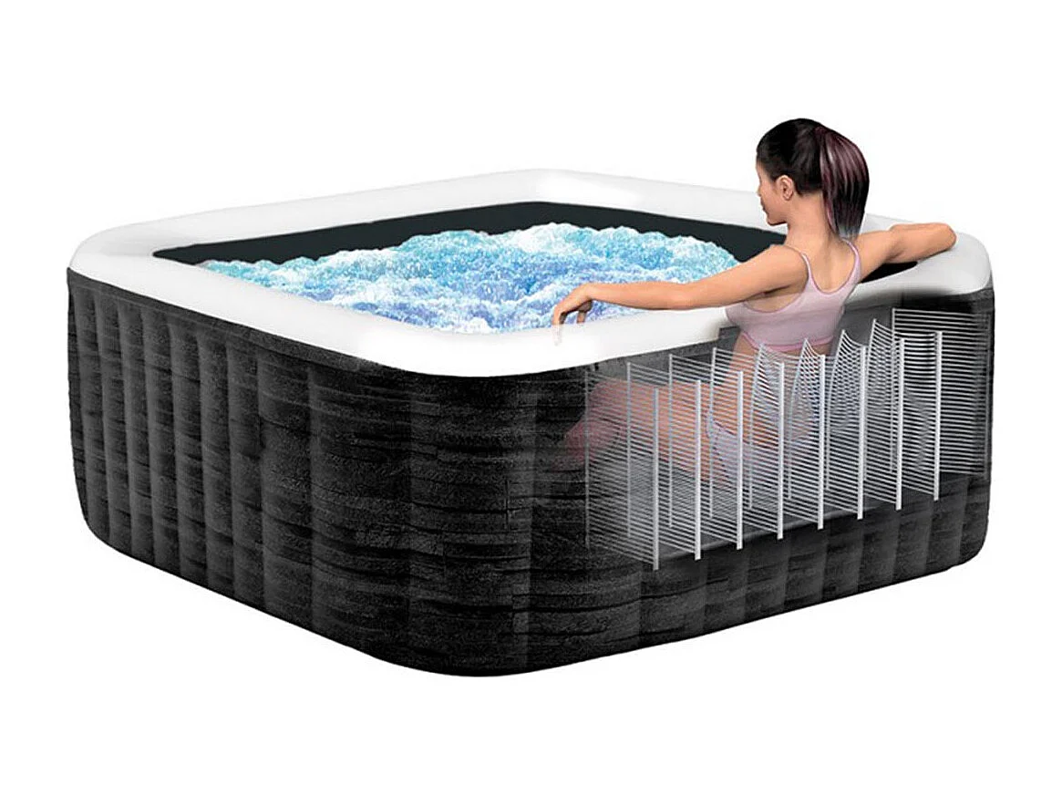 Spa gonflable Intex Pure Spa Ardoise 4 places