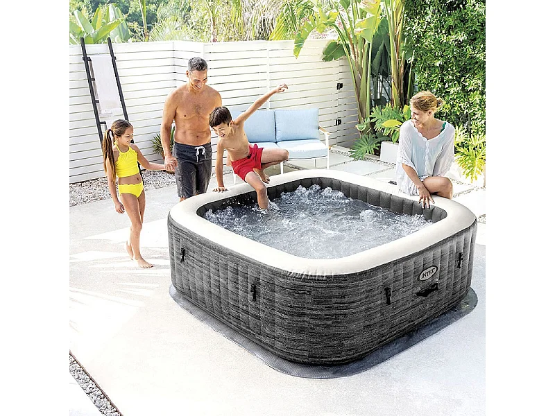 Spa gonflable Intex Pure Spa Ardoise 4 places