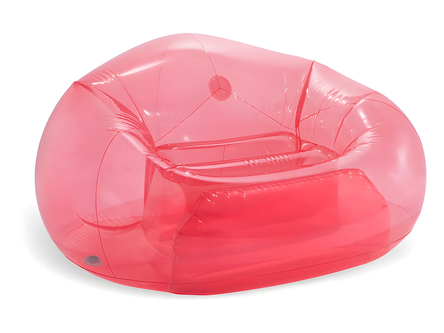 Fauteuil gonflable Poire Transparent Rose - Intex