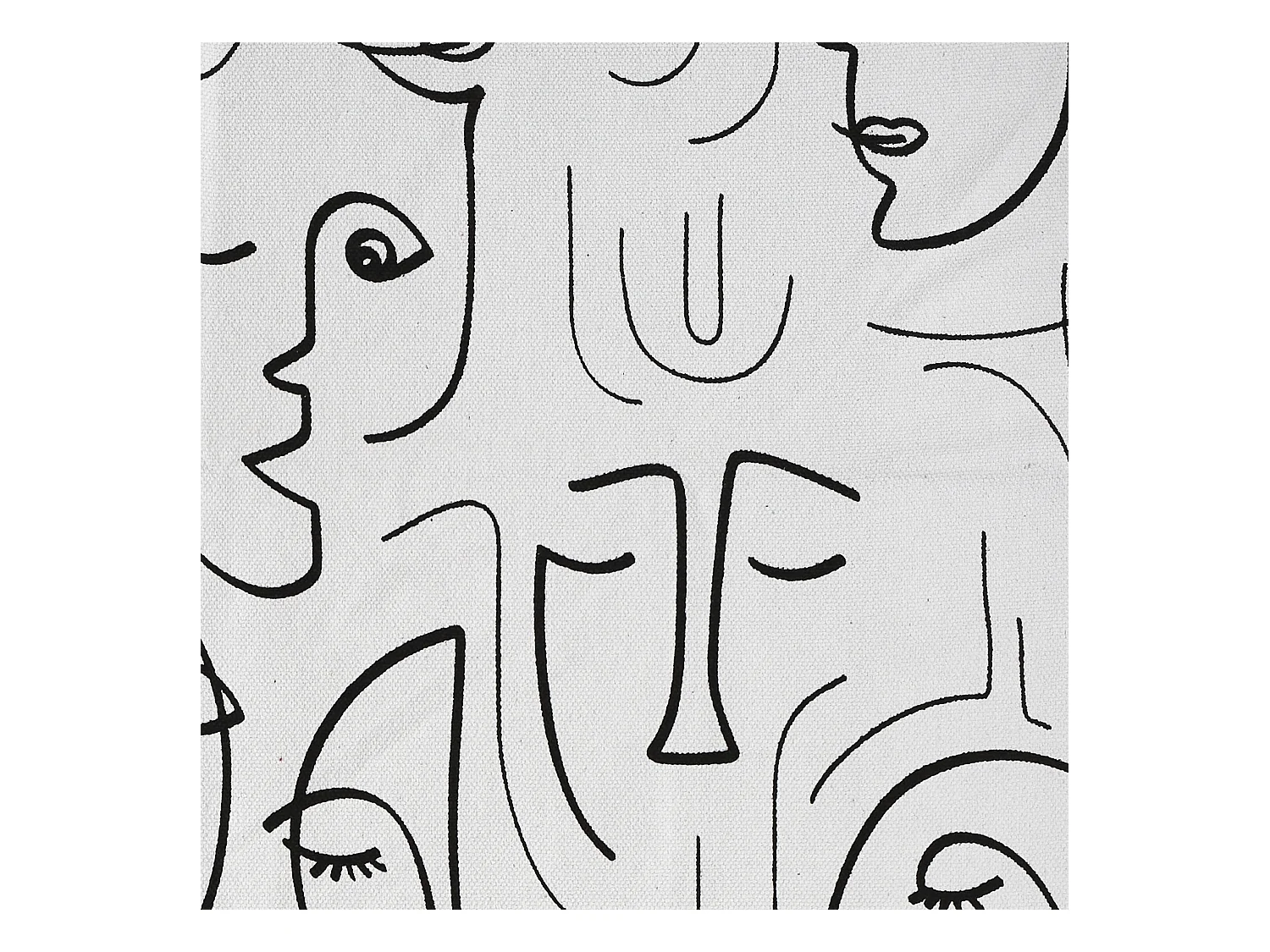 Tapis Arty 120x170cm Blanc, Noir