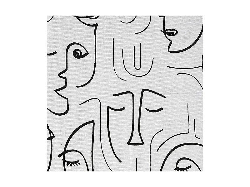 Tapis Arty 120x170cm Blanc, Noir