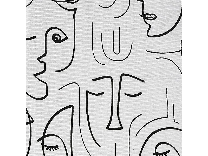 Tapis Arty 120x170cm Blanc, Noir