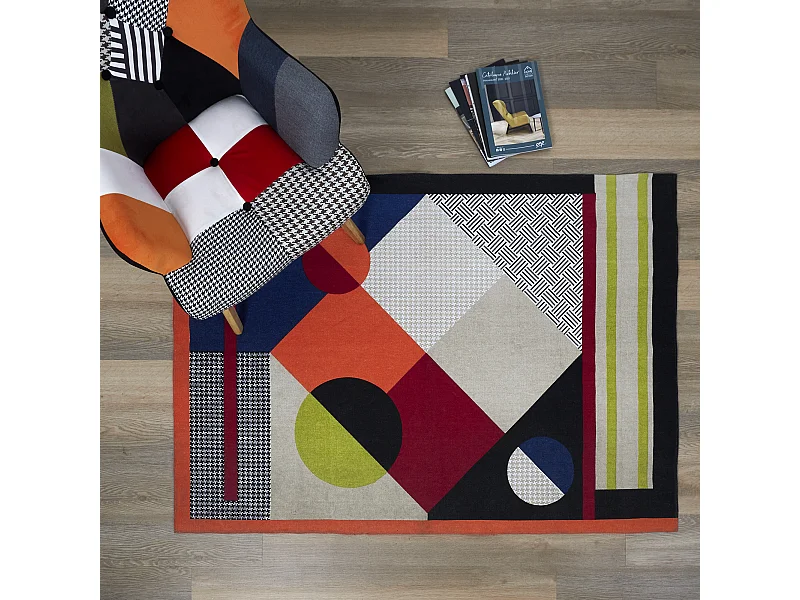 Tapis Patchwork 120x170xcm Multicolore