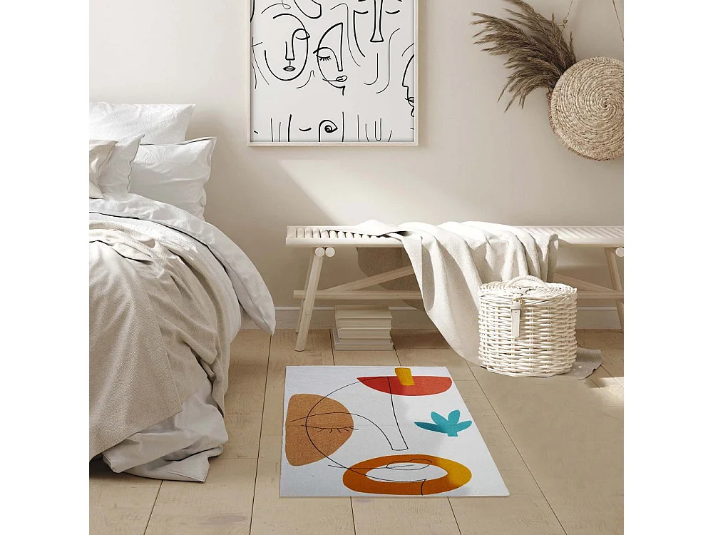 Innenteppich aus Baumwolle "Arty" 50 x 80 cm