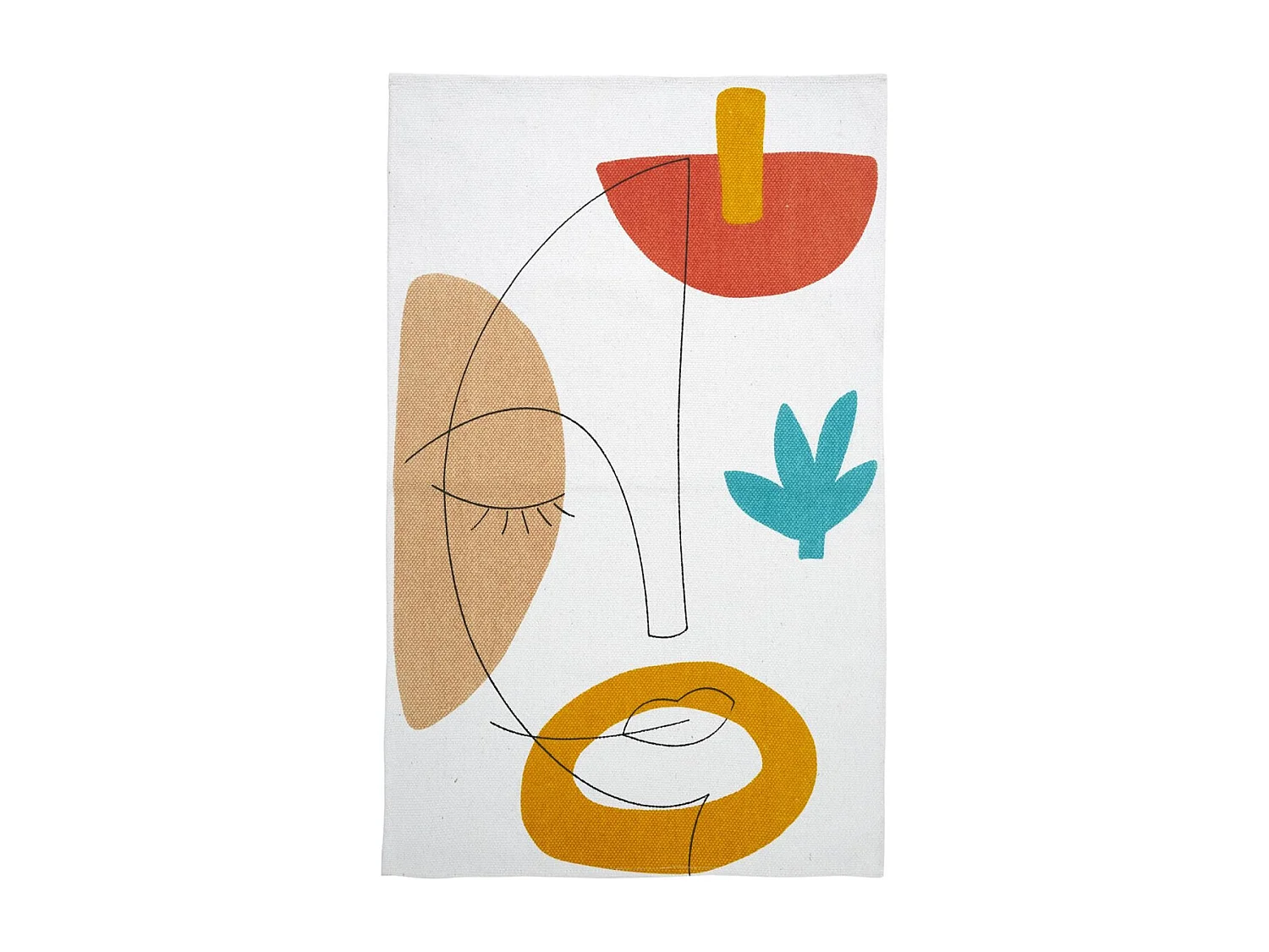 Tapis Déco à Motifs "Arty" 50x80cm Multicolore