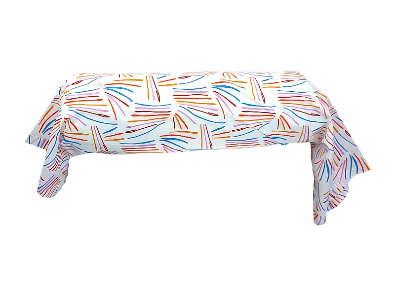 Taie de traversin 140x43 cm coton PERROQUET multicolore Salsa