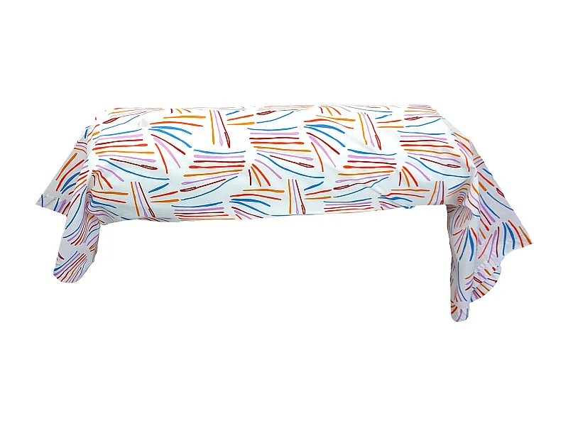 Taie de traversin 200x43 cm coton PERROQUET multicolore Salsa