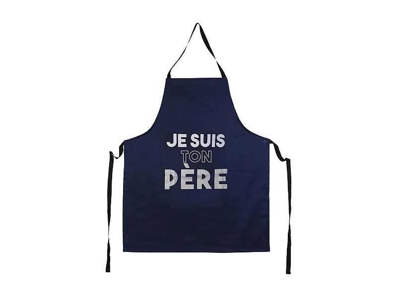 Tablier de cuisine TU pour papa PATERNO bleu "Je suis ton père"