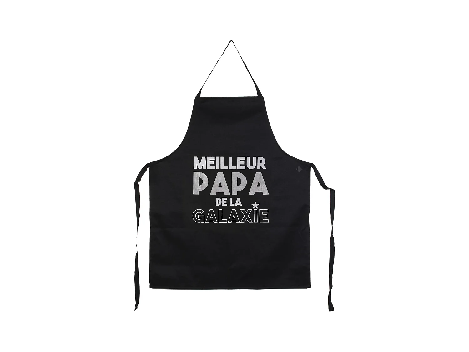 Tablier de cuisine PATERNO noir "Meilleur papa de la galaxie"