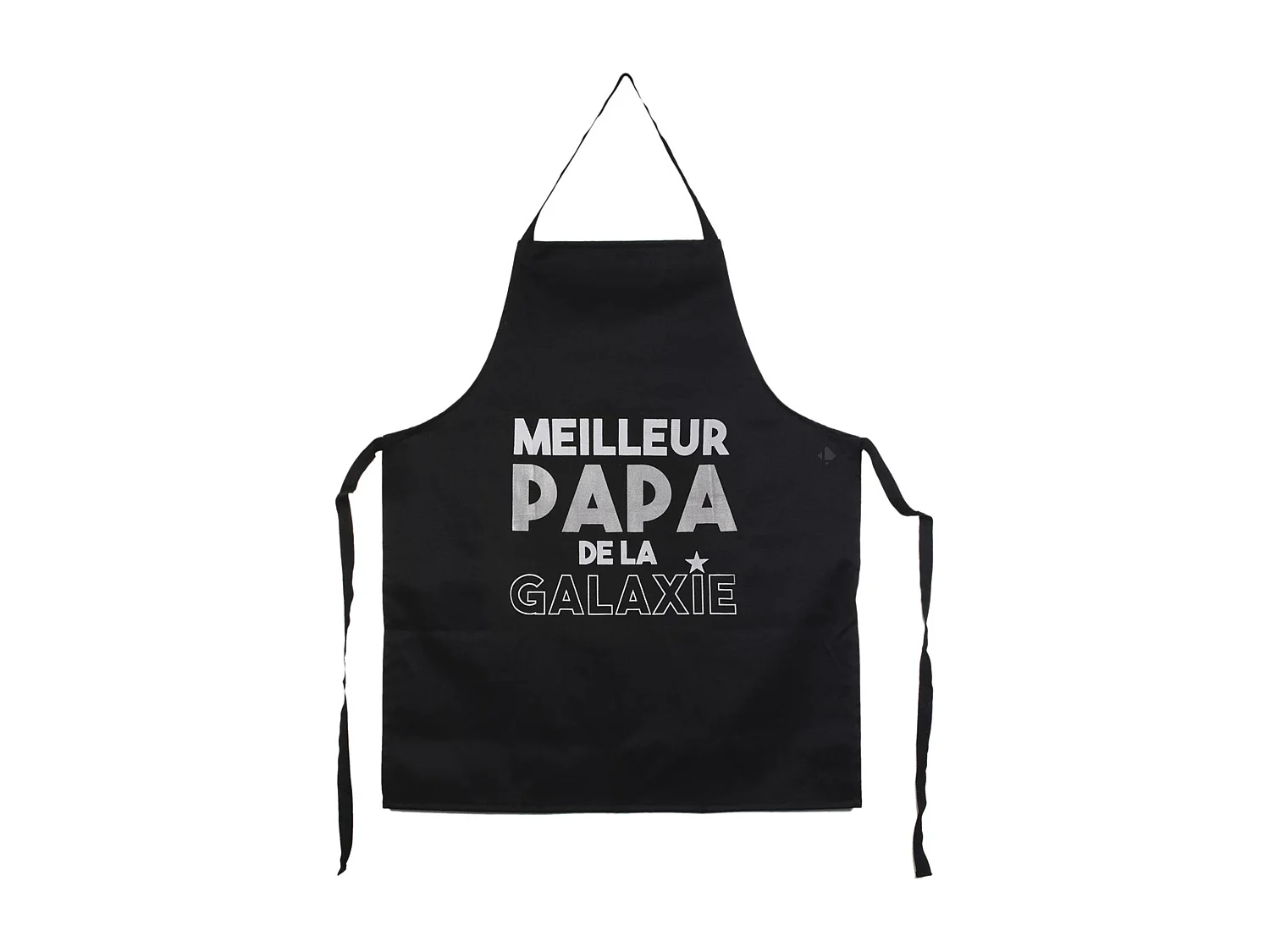 Tablier de cuisine PATERNO noir "Meilleur papa de la galaxie"