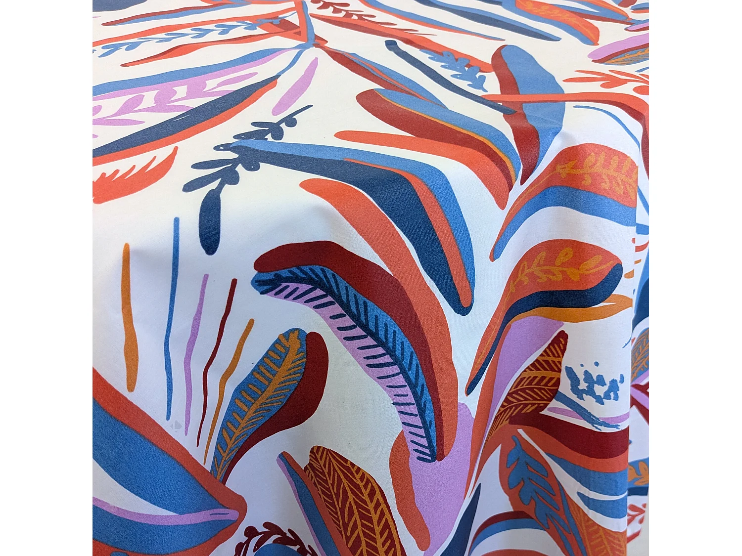 Nappe rectangle 160x200 cm CHILI multicolore Salsa coton + enduction acrylique