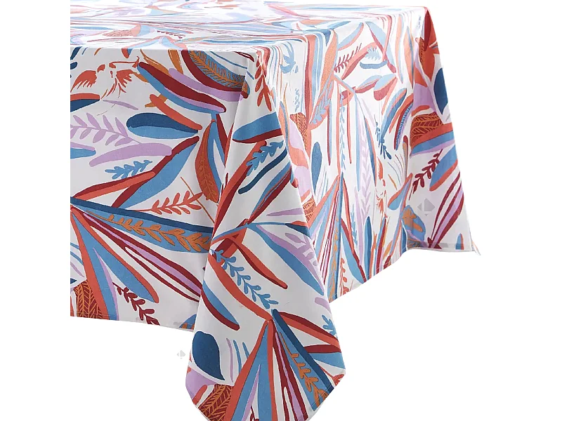Nappe rectangle 160x200 cm CHILI multicolore Salsa coton + enduction acrylique