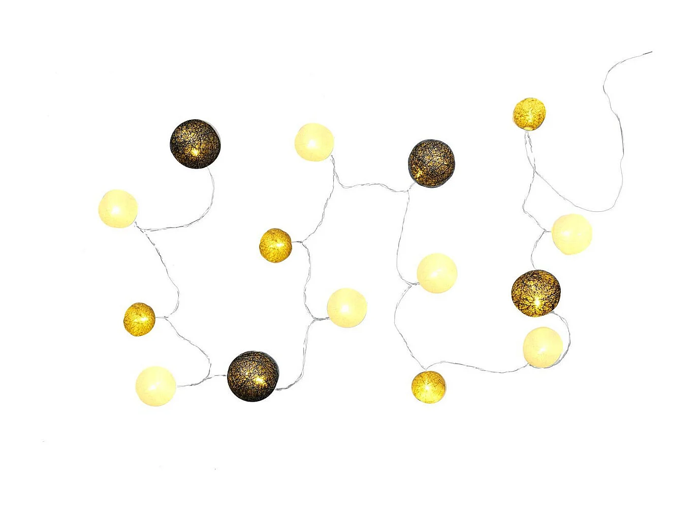 Guirlande Lumineuse Led "Boule" 360cm Gris