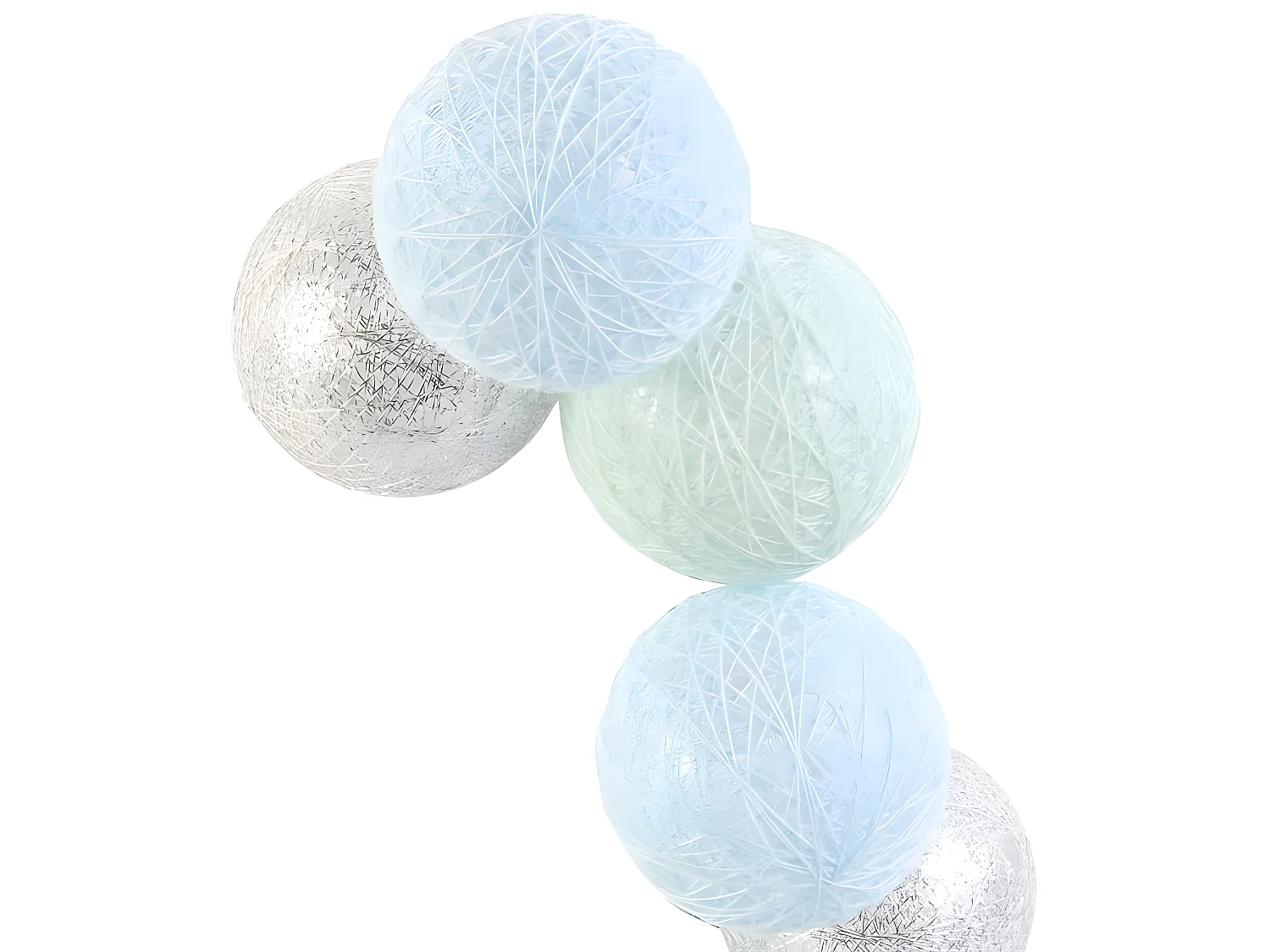 Guirlande Lumineuse à Led "10 Boules" 192cm Bleu