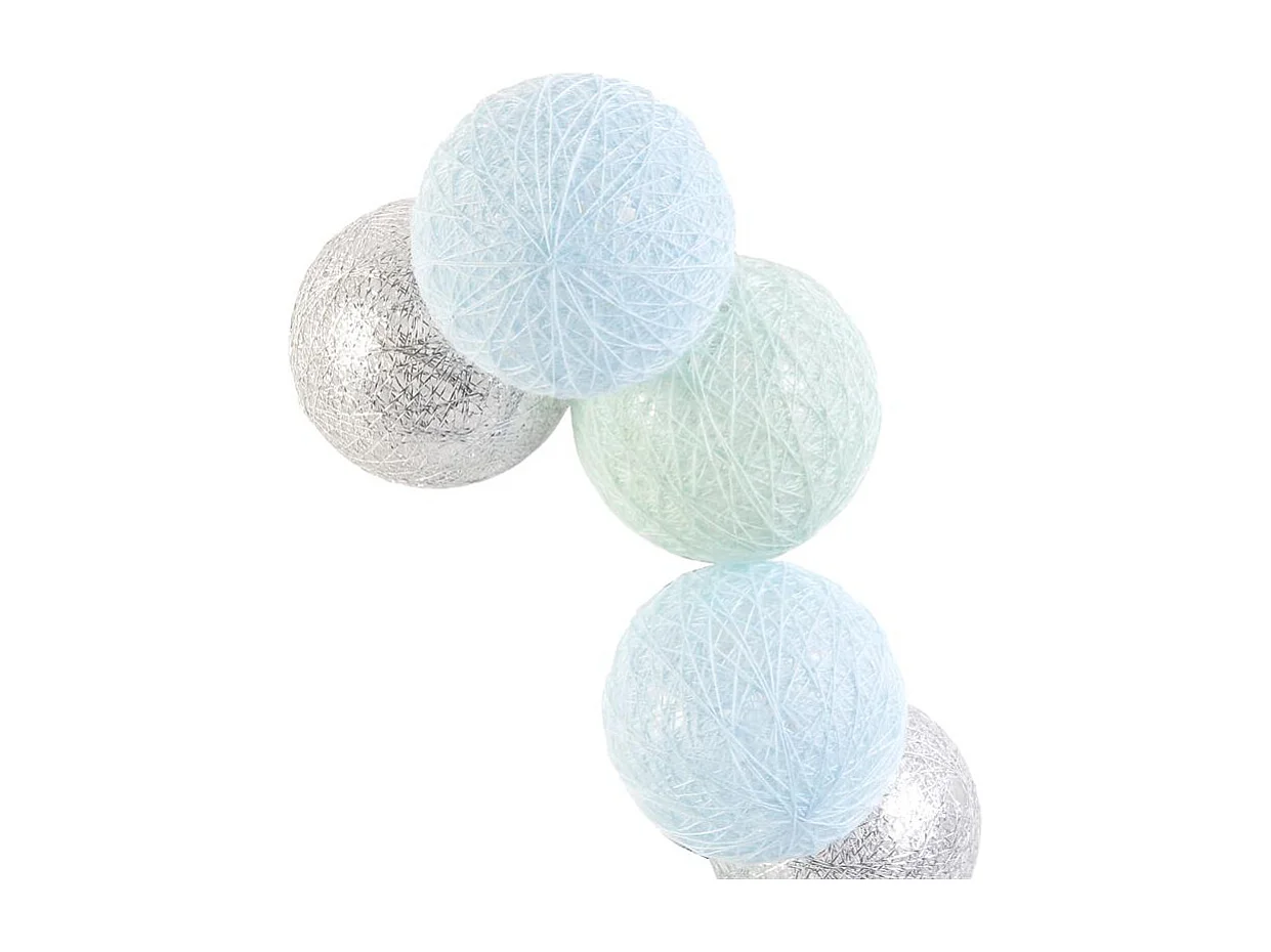 Guirlande Lumineuse à Led "10 Boules" 192cm Bleu